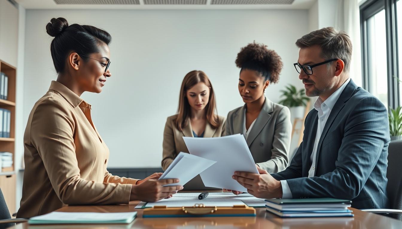 Family elder care planning discussion